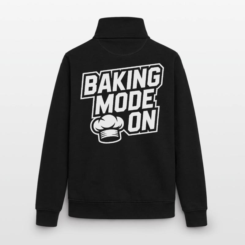 Mode de cuisson activé – Kitchen Humor Design Sweat zippé unisexe en coton bio Stanley/Stella