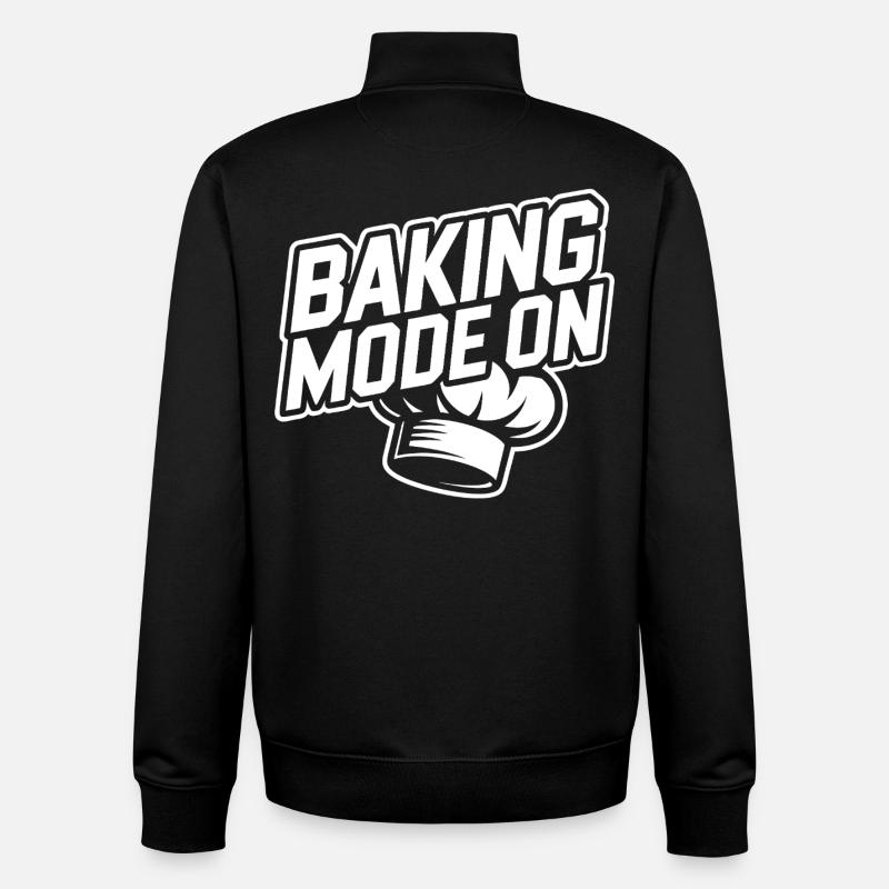 Baking Mode Active – Baker Style - Unisex Organic Zip Sweatshirt by Stanley/Stella - black