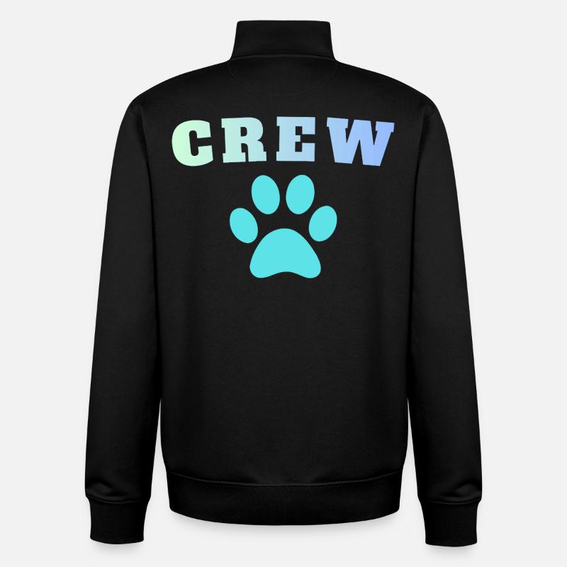 Chien d’équipage - Sweat zippé unisexe en coton bio Stanley/Stella - noir