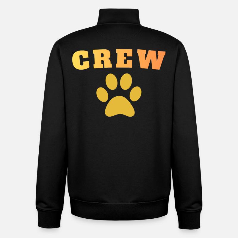 Chien d’équipage - Sweat zippé unisexe en coton bio Stanley/Stella - noir