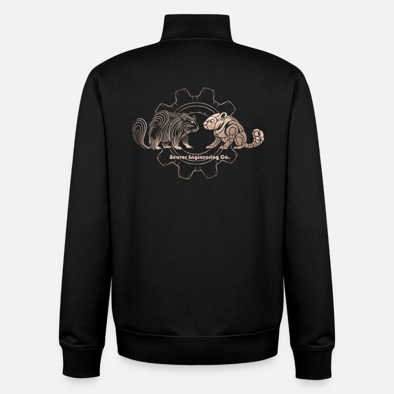 Timberborn – Beaver Engineering Co. - Unisex Organic Zip Sweatshirt by Stanley/Stella - black