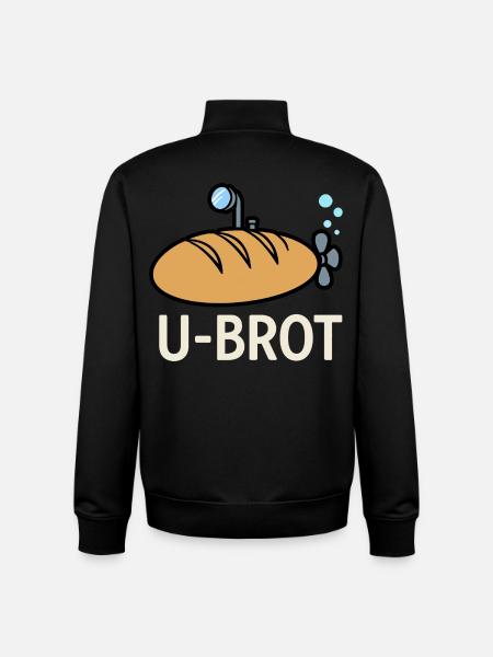 U-Brot Retro Logo - Unisex Organic Zip Sweatshirt von Stanley/Stella - Schwarz