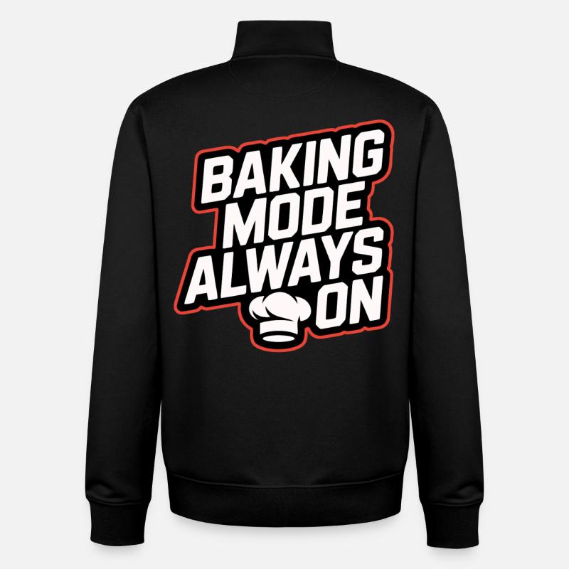 Mode de cuisson toujours activé - Sweat zippé unisexe en coton bio Stanley/Stella - noir