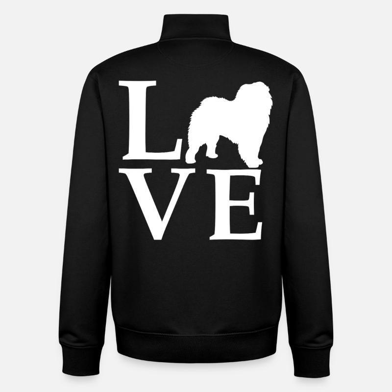 Chow Chow - Unisex Organic Zip Sweatshirt von Stanley/Stella - Schwarz