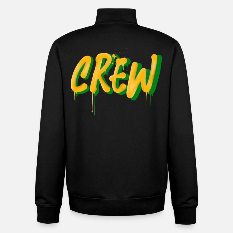 crew - Unisex Organic Zip Sweatshirt by Stanley/Stella - black