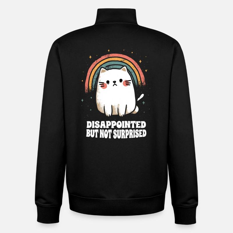 Disappointed - Unisex Organic Zip Sweatshirt von Stanley/Stella - Schwarz