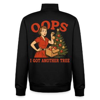 Oops I Got Another Tree - Unisex Organic Zip Sweatshirt von Stanley/Stella - Schwarz - Hinten - AI Model Male 185 light (185cm)