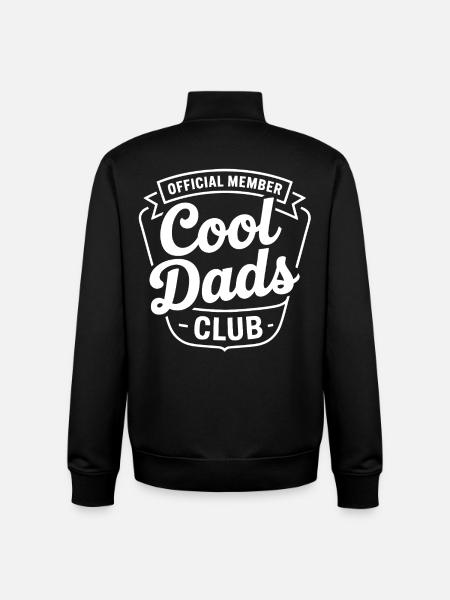 Cool Dads Club Emblem - Unisex Organic Zip Sweatshirt by Stanley/Stella - black