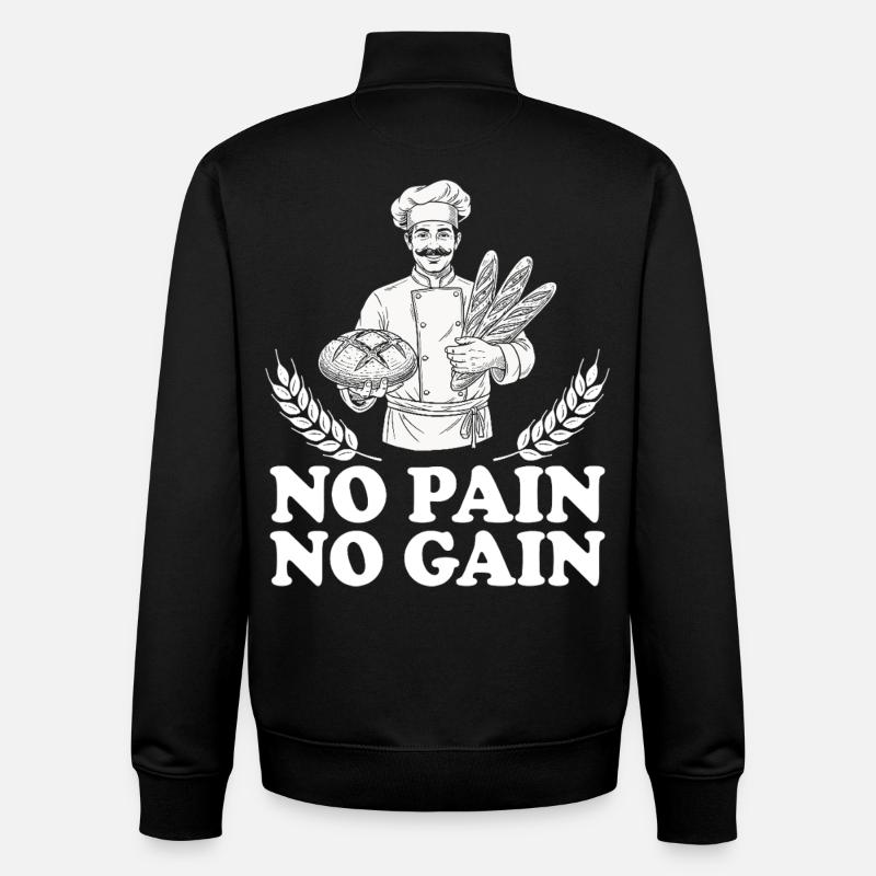 Brotbäckerei Humor Bäcker - Unisex Organic Zip Sweatshirt von Stanley/Stella - Schwarz
