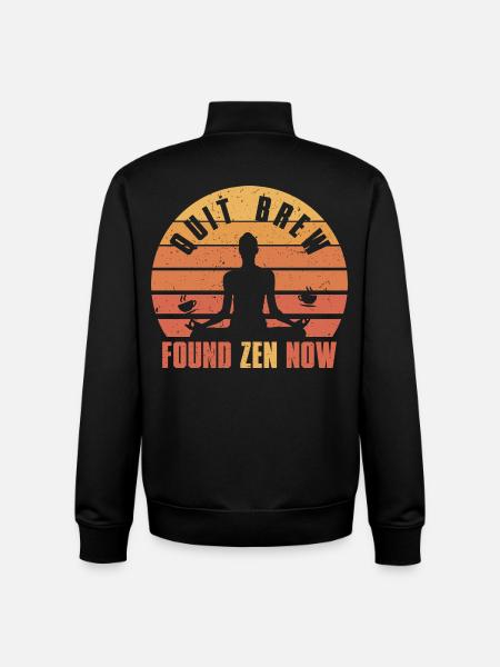 Kaffeeentzug Ex-Kaffeetrinker Quit Brew - Unisex Organic Zip Sweatshirt von Stanley/Stella - Schwarz