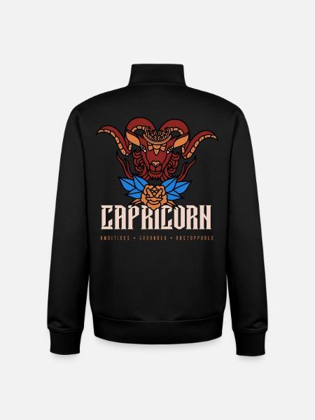 Steinbock - Unisex Organic Zip Sweatshirt von Stanley/Stella - Schwarz