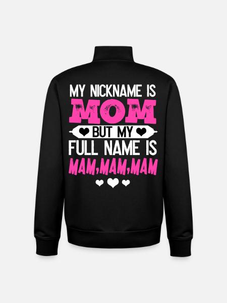 Maman - Sweat zippé unisexe en coton bio Stanley/Stella - noir