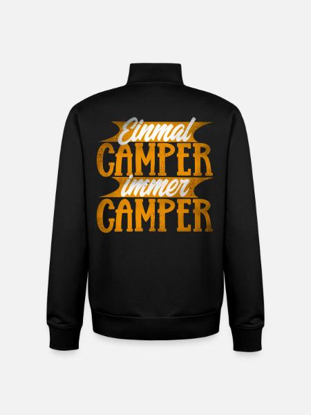 Camping - Unisex Organic Zip Sweatshirt von Stanley/Stella - Schwarz