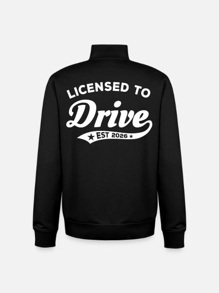 License to Drive 2026 - Driving Permit - Unisex Organic Zip Sweatshirt by Stanley/Stella - black