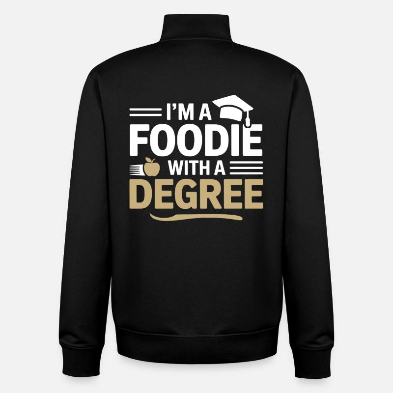 Diététicien diplômé en nutrition - Sweat zippé unisexe en coton bio Stanley/Stella - noir