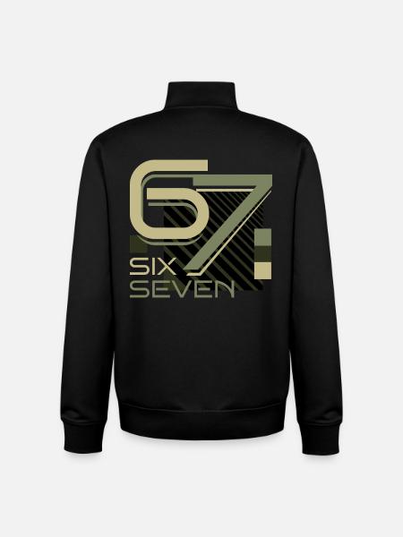 SixSeven - Sweat zippé unisexe en coton bio Stanley/Stella - noir