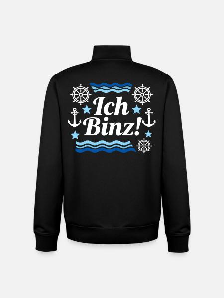 Ich Binz Rügen Urlaub Ostsee  - Unisex Organic Zip Sweatshirt von Stanley/Stella - Schwarz