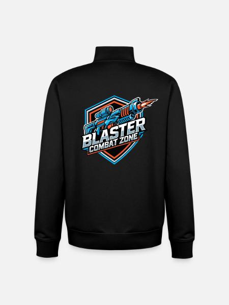 Blaster Combat Zone – Logo-Farbe - Unisex Organic Zip Sweatshirt von Stanley/Stella - Schwarz