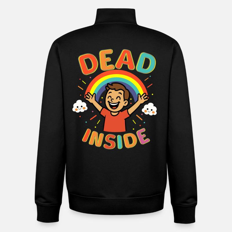 Mort à l’intérieur - Sweat zippé unisexe en coton bio Stanley/Stella - noir