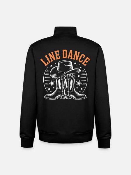 LineDance Boots Cowboy Hat - Unisex Organic Zip Sweatshirt by Stanley/Stella - black