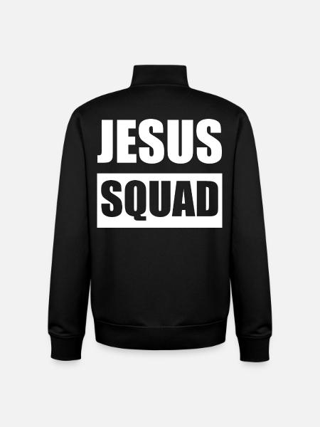Jesus Squad Logo Tee - Unisex Organic Zip Sweatshirt by Stanley/Stella - black