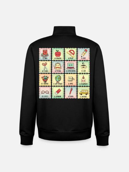 Zweisprachige Spanischlehrerin - Unisex Organic Zip Sweatshirt von Stanley/Stella - Schwarz