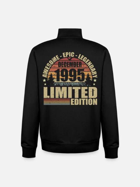December 1995 - Limited Edition December 1995 - Unisex Organic Zip Sweatshirt by Stanley/Stella - black