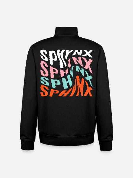 SPHYNX Cat - Sweat zippé unisexe en coton bio Stanley/Stella - noir