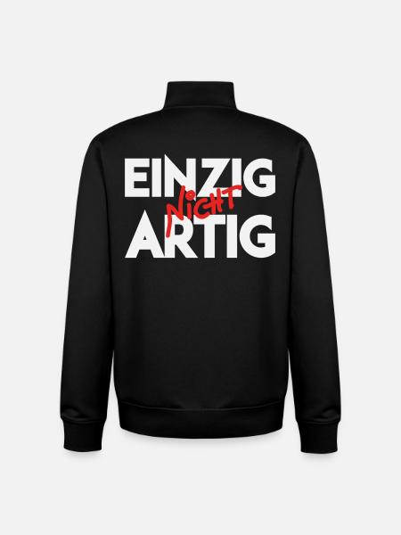 Only not well-behaved pun - Unisex Organic Zip Sweatshirt by Stanley/Stella - black
