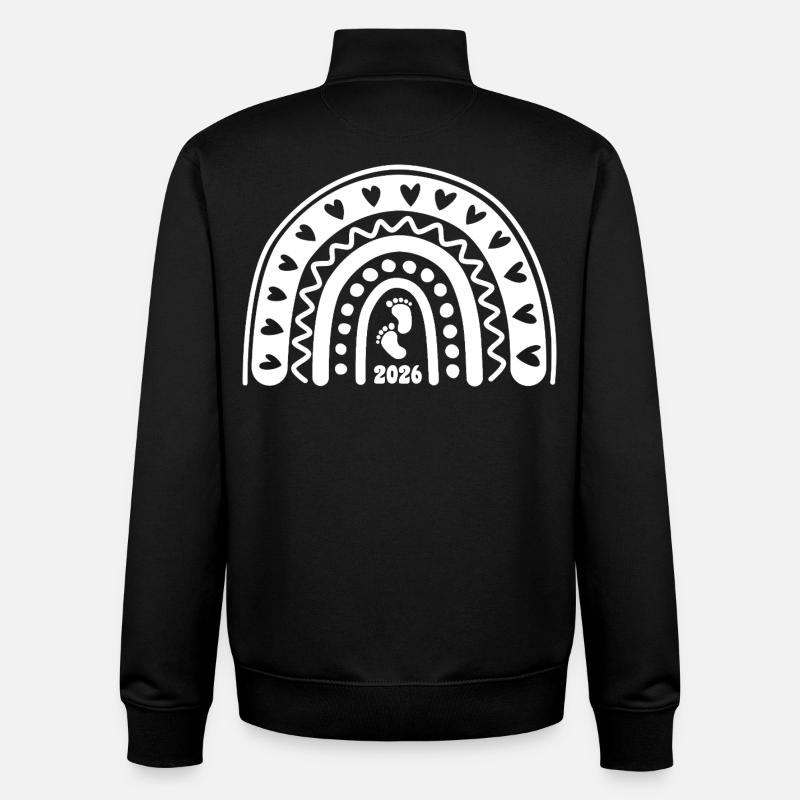 Quand l’amour devient vie - Bébé 2026 - Sweat zippé unisexe en coton bio Stanley/Stella - noir