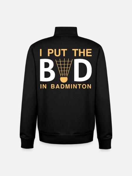 Badminton - Unisex Organic Zip Sweatshirt by Stanley/Stella - black