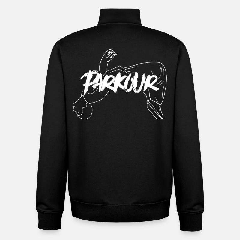 Parkour - Unisex Organic Zip Sweatshirt von Stanley/Stella - Schwarz