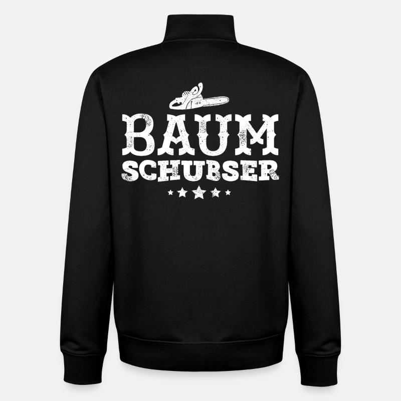 bûcheron - Sweat zippé unisexe en coton bio Stanley/Stella - noir