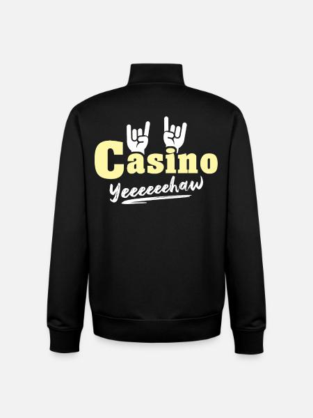 Casino Gambler - Unisex Organic Zip Sweatshirt by Stanley/Stella - black