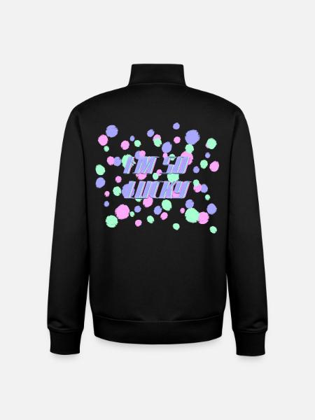 Ich bin so glücklich - Unisex Organic Zip Sweatshirt von Stanley/Stella - Schwarz