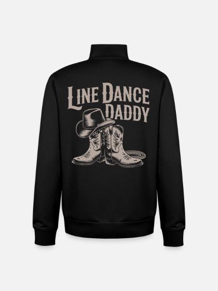 Line Dance Daddy Cowboy Boots - Unisex Organic Zip Sweatshirt by Stanley/Stella - black