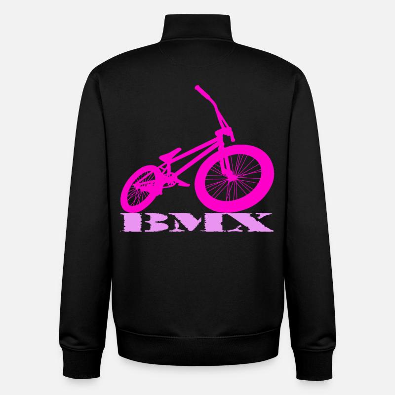 BMX - Sweat zippé unisexe en coton bio Stanley/Stella - noir