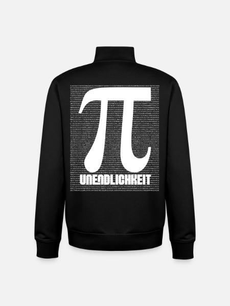 Pi Symbol Pattern Nerd - Unisex Organic Zip Sweatshirt by Stanley/Stella - black