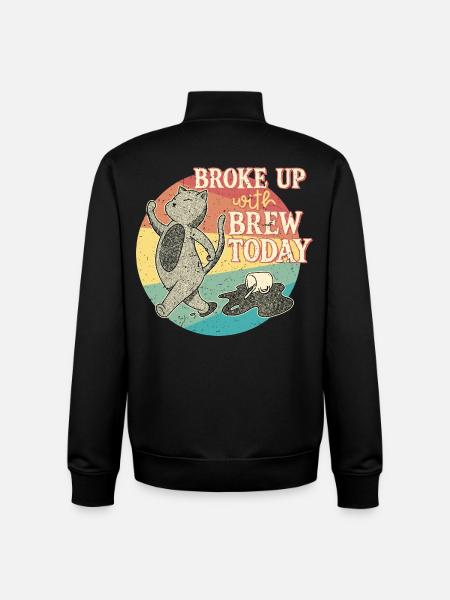 Coffee withdrawal decaffeinated ex-coffee drinker - Unisex Organic Zip Sweatshirt by Stanley/Stella - black