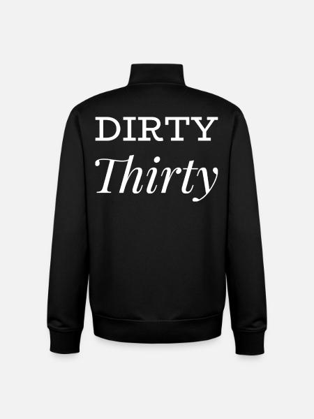 Dirty 30 30th Birthday - Unisex Organic Zip Sweatshirt by Stanley/Stella - black