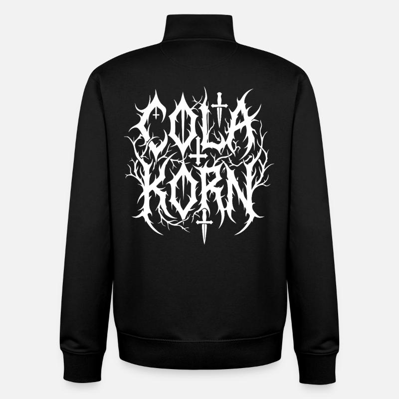 Cola Korn Black Metal - Unisex Organic Zip Sweatshirt von Stanley/Stella - Schwarz