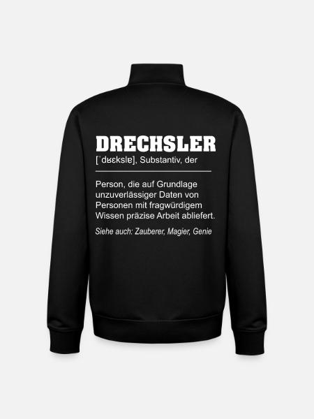Definition Woodturner Funny - Unisex Organic Zip Sweatshirt by Stanley/Stella - black