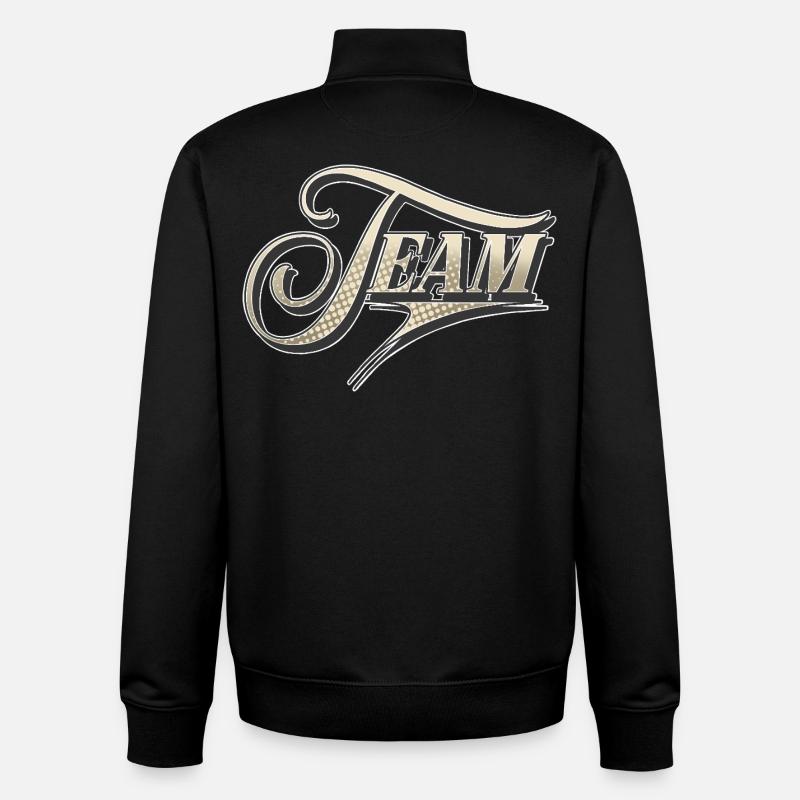 Équipe - Sweat zippé unisexe en coton bio Stanley/Stella - noir