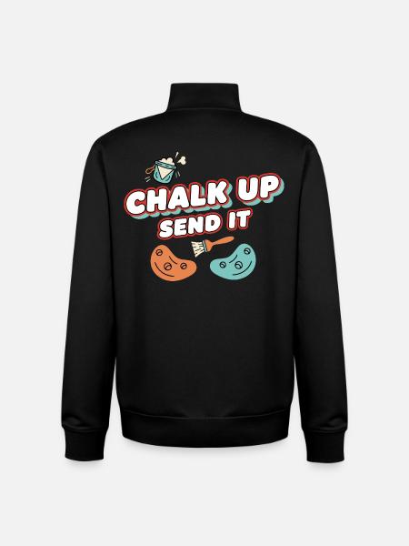 Schreib auf, schick es Kletterspaß - Unisex Organic Zip Sweatshirt von Stanley/Stella - Schwarz