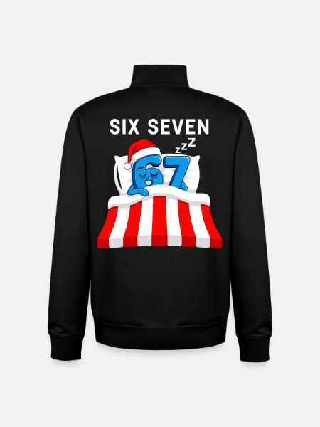 Italian 67 Meme Pajamas Funny Gift - Unisex Organic Zip Sweatshirt by Stanley/Stella - black