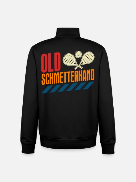 Padel Sport OLD SCHMETTERHAND Funny - Unisex Organic Zip Sweatshirt by Stanley/Stella - black
