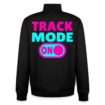 Mode piste activé – Concentrez-vous sur la vitesse - Sweat zippé unisexe en coton bio Stanley/Stella - noir - Dos - AI Model Male 185 light (185cm)