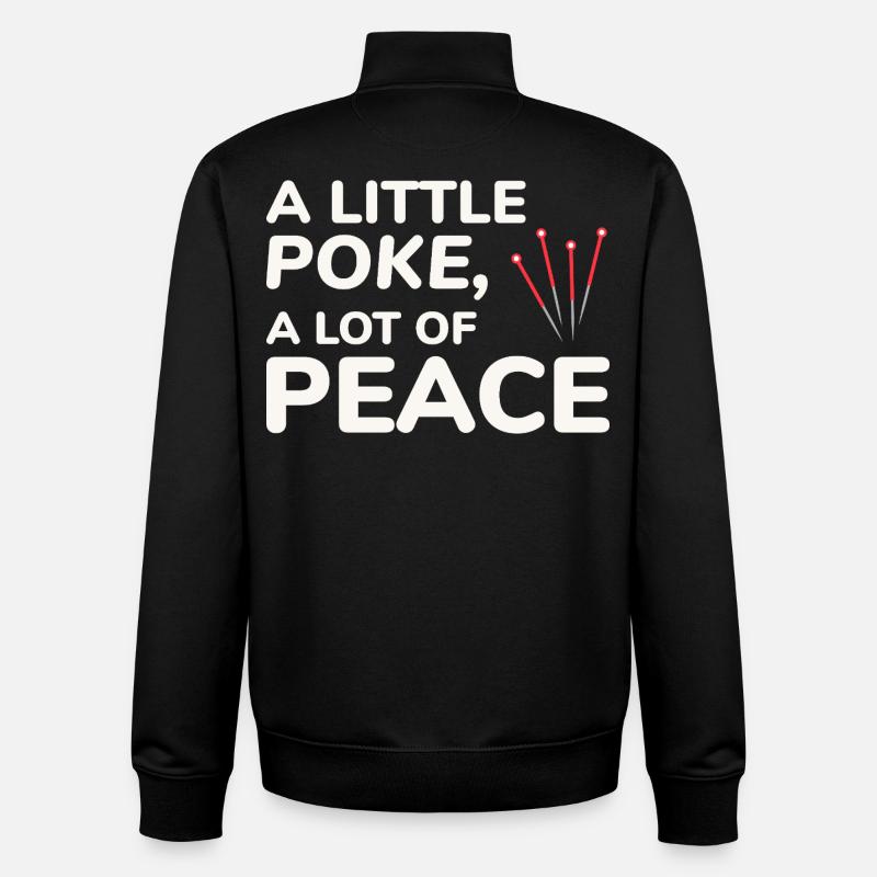 Licensed TCM Practitioner Expert Calming - Unisex Organic Zip Sweatshirt by Stanley/Stella - black