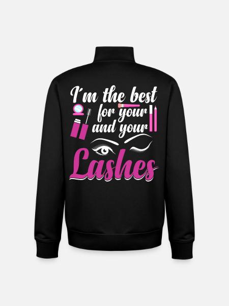  Eyelash Artist Cosmetologist Lash Technician - Unisex Organic Zip Sweatshirt by Stanley/Stella - black