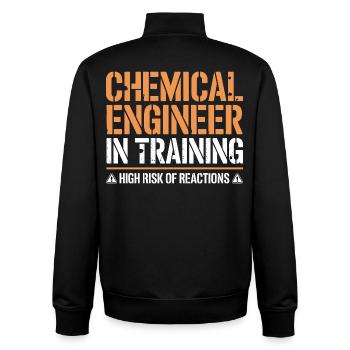 Clothing for proud engineers for lovers of - Unisex Organic Zip Sweatshirt by Stanley/Stella - black - Back - AI Model Male 185 light (185cm)